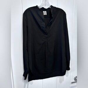 Anne Klein Brown Button-Up Shirt